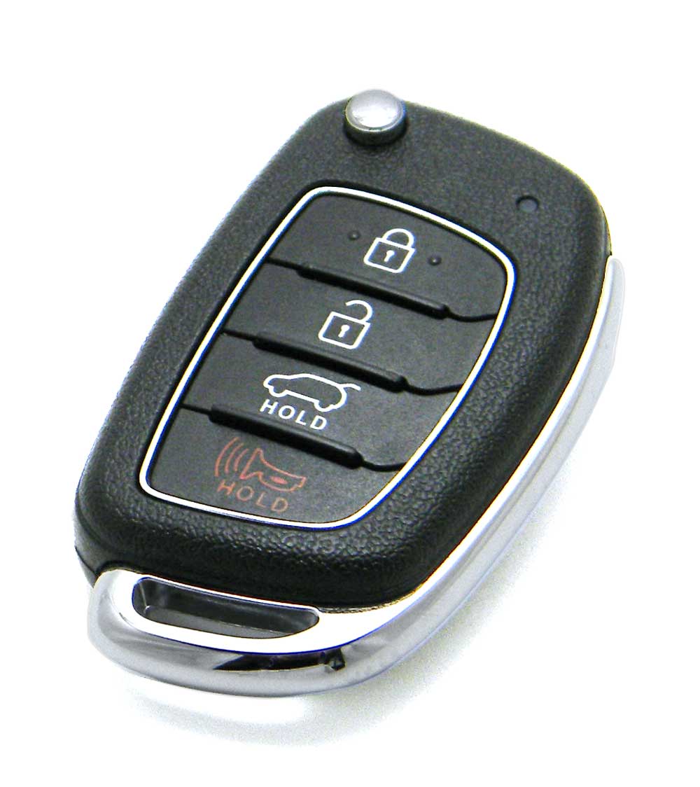2017 2019 Hyundai Santa Fe Flip Key Fob Remote Tq8 Rke 4f31 95430 2w110 Trans Assy Dm 4bt