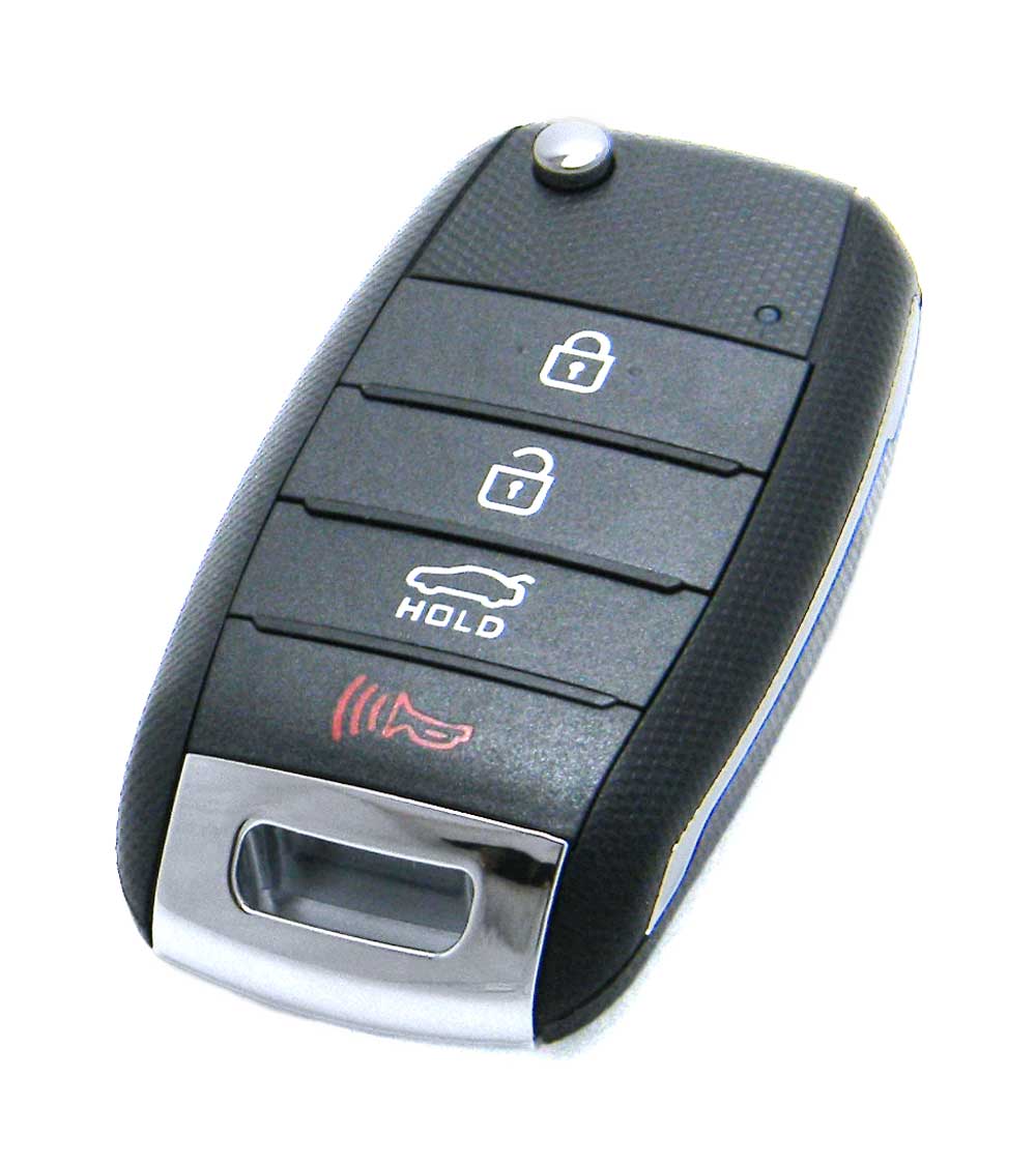 Replacement Flip Remote Key Shell Cover Fob 4 Button for 2012 2013 2014 Kia Rio 