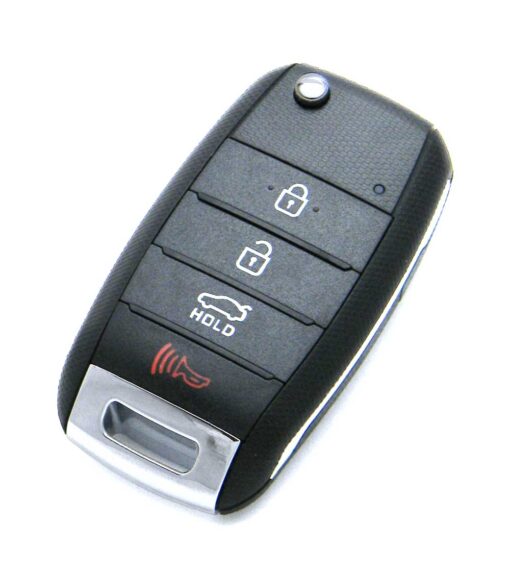 2014-2016 Kia Forte 4-Button Flip Key Fob Remote (FCC: OSLOKA-870T, P/N: 95430-A7400, TRANS ASSY YD)