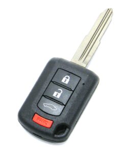 Alternative view of 2015-2017 Mitsubishi Lancer 4-Button Remote Head Key Fob (FCC: OUCJ166N, P/N: 6370B945)