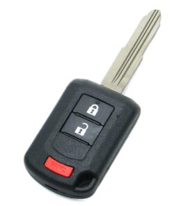 Alternative view of 2018-2022 Mitsubishi Eclipse Cross 3-Button Remote Head Key Fob (FCC: OUCJ166N, P/N: 6370C135)