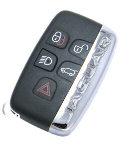 Alternative view of 2011-2017 Jaguar XJ 5-Button Smart Key Fob Remote (FCC: KOBJTF10A, P/N: 5E0U50707, HK83-15K601-AA)