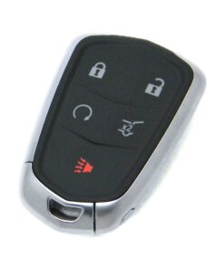 2017-2019 Cadillac XTS 5-Button Smart Key Fob Remote (FCC: HYQ2EB, P/N: 13598516, 13510245)