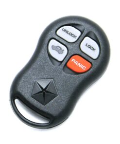 1996-2000 Chrysler Sebring Convertible 4-Button Key Fob Remote (FCC: KYPTX002, P/N: 04671226)