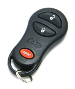 1999-2004 Jeep Grand Cherokee 3-Button Black Key Fob Remote (FCC: GQ43VT9T, P/N: 56036859)