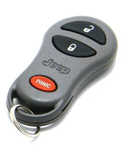 1999-2004 Jeep Grand Cherokee 3-Button Gray Key Fob Remote (FCC: GQ43VT9T, P/N: 56036860)