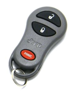 1999-2001 Jeep Cherokee 3-Button Gray Key Fob Remote (FCC: GQ43VT9T, P/N: 56036860)
