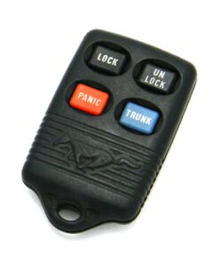 1994-1998 Ford Mustang 4-Button Key Fob Remote (FCC: GQ43VT4T, P/N: F5DZ-15K601-B)