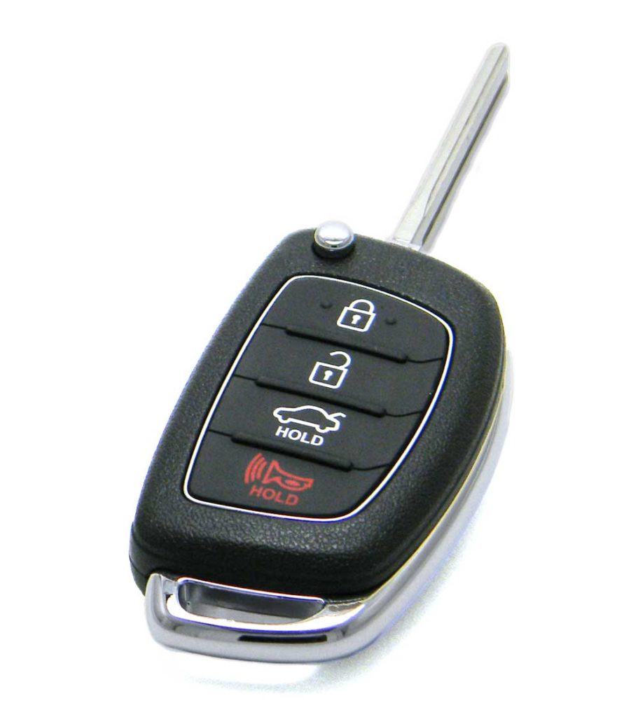 2015-2017 Hyundai Sonata Flip Key Fob Remote (TQ8-RKE-4F16, 95430-C1010)