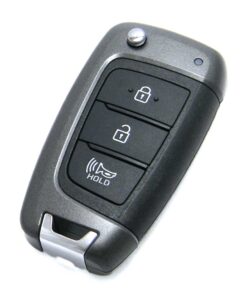 2020 Hyundai Venue 3-Button Flip Key Fob Remote (FCC: SY51GRGE03, P/N: 95430-K2500, TRANS ASSY QX)