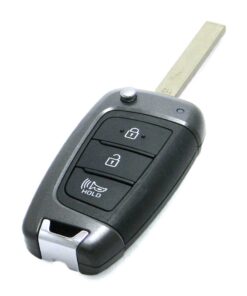 2020 Hyundai Venue 3-Button Flip Key Fob Remote (FCC: SY51GRGE03, P/N: 95430-K2500, TRANS ASSY QX)