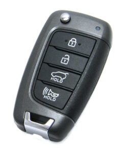 Alternative view of 2019-2020 Hyundai Veloster 4-Button Flip Key Fob Remote (FCC: SY5IGRGE04, P/N: 95430-J3010)