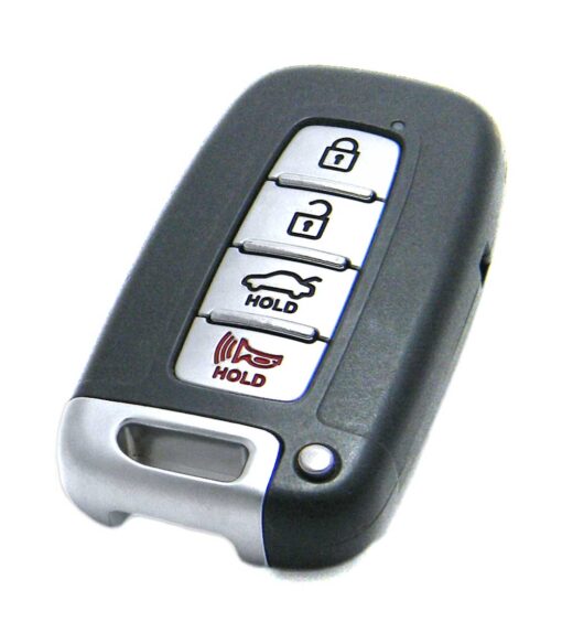 2010-2016 Hyundai Genesis Coupe 4-Button Smart Key Fob Remote (FCC: SY5HMFNA04, P/N: 95440-3V021, 95440-2M350, 95440-2M351, 95440-3X200, 95440-2M300, 95440-2M420)