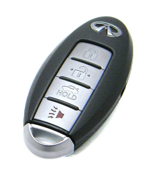 2014-2016 Infiniti Q50 Hybrid 4-Button Smart Key Fob Remote (FCC: KR5S180144203, P/N: 285E3-4HD0C, 285E3-4HD23)