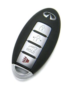 2007-2010 Infiniti QX56 4-Button Smart Key Fob Remote (FCC: CWTWBU624, P/N: 285E3-ZQ30B, 285E3-ZQ31A, 285E3-ZQ31B)