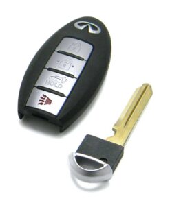 2007-2010 Infiniti QX56 4-Button Smart Key Fob Remote (FCC: CWTWBU624, P/N: 285E3-ZQ30B, 285E3-ZQ31A, 285E3-ZQ31B)