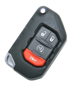 2020-2021 Jeep Gladiator 4-Button Smart Key Fob Remote Start (FCC ID: OHT1130261, P/N: 68416784, 68292944)