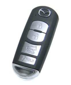2013-2019 Mazda CX-5 4-Button Smart Key Fob Remote (FCC: WAZSKE13D01, P/N: TKY2-67-5DY)