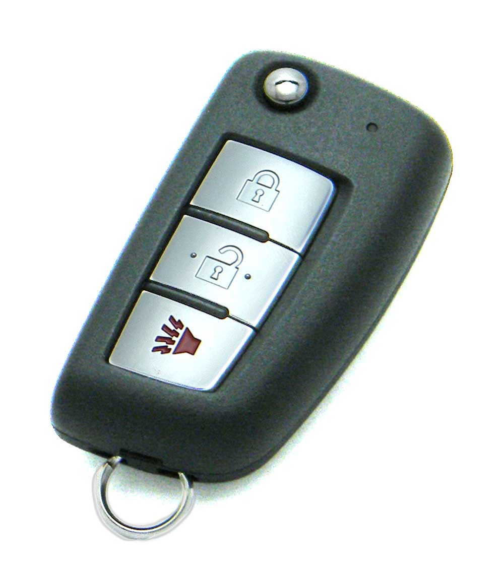 2017-2019 Nissan Rogue Hybrid 3-Button Flip Key Fob Remote (FCC: CWTWB1G767, P/N: H0561-4BA1A, H0561-4BA1B)
