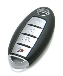 2016-2018 Nissan Pathfinder 4-Button Smart Key Fob Remote Start (FCC: KR5S180144014, P/N: 285E3-5AA3D, 285E3-5AA3A)