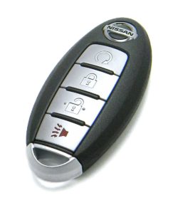 2016-2019 Nissan Titan 4-Button Smart Key Fob Remote Start (FCC: KR5S180144014, P/N: 285E3-5AA3D, 285E3-5AA3A)