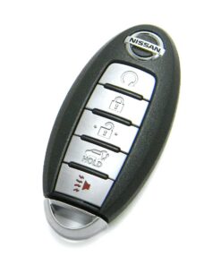 2018 Nissan Rogue Sport 5-Button Smart Key Fob Remote Start Rear Hatch (FCC: KR5S180144106, P/N: 285E3-6FL7B)