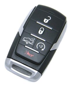 2019-2021 RAM 1500 Longhorn Truck 5-Button Smart Key Fob Remote Start Air Suspension (FCC: OHT-4882056, P/N: 68291693)