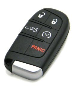 2015-2017 Chrysler 200 5-Button Smart Key Fob Remote Start Trunk Release (FCC: M3M-40821302, P/N: 68155687)
