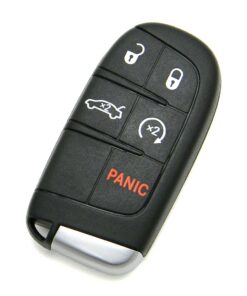 2015-2017 Chrysler 200 5-Button Smart Key Fob Remote Start Trunk Release (FCC: M3M-40821302, P/N: 68155687)