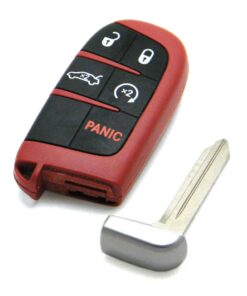 2015-2018 Dodge Challenger Hellcat Logo SRT 5-Button Smart Key Fob Remote Start (FCC: M3N-40821302, P/N: 68234959)