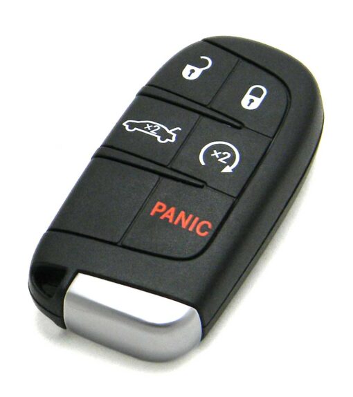 2013-2016 Dodge Dart 5-Button Smart Key Fob Remote Start Trunk Release (FCC: M3N-40821302, P/N: 05026676)