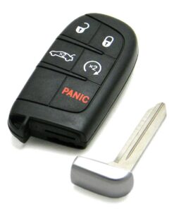 2013-2016 Dodge Dart 5-Button Smart Key Fob Remote Start Trunk Release (FCC: M3N-40821302, P/N: 05026676)