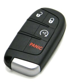 2014-2021 Jeep Grand Cherokee 4-Button Smart Key Fob Remote Start (FCC: M3N-40821302, P/N: 68143500)