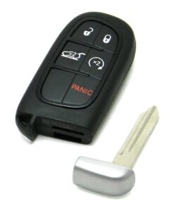 2015-2021 Jeep Grand Cherokee 5-Button Smart Key Fob Remote Start Rear Hatch (FCC: GQ4-54T, P/N: 68141580)
