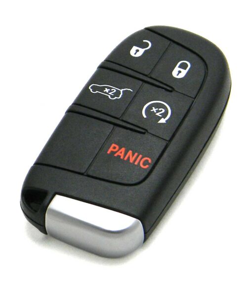 2014-2021 Jeep Grand Cherokee 5-Button Smart Key Fob Remote Start Rear Hatch (FCC: M3N-40821302, P/N: 68143505)