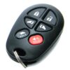 2004-2020 Toyota Sienna 6-Button Key Fob Remote (FCC: GQ43VT20T, P/N: 89742-AE050, 89742-AE051)