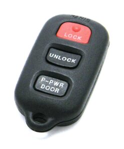 2001-2003 Toyota Sienna 4-Button Key Fob Remote Dual Power Sliding Doors (FCC: GQ43VT14T, P/N: 89742-08070)