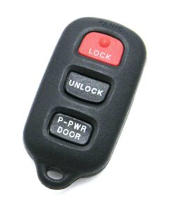 2001-2003 Toyota Sienna 4-Button Key Fob Remote Dual Power Sliding Doors (FCC: GQ43VT14T, P/N: 89742-08070)