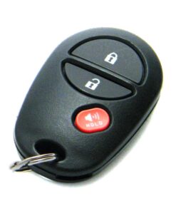2007-2018 Toyota Tundra 3-Button Key Fob Remote (FCC: GQ43VT20T, P/N: 89742-AE010, 89742-AE011, 89742-AE040)