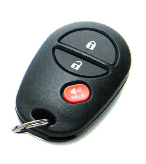 2008-2013 Toyota Highlander 3-Button Key Fob Remote (FCC: GQ43VT20T, P/N: 89742-AE010, 89742-AE011, 89742-AE040)