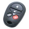 2004-2010 Toyota Sienna 4-Button Key Fob Remote (FCC: GQ43VT20T, P/N: 89742-AE020, 89742-08100)