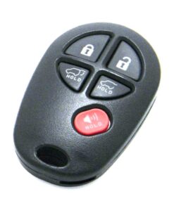 2008-2013 Toyota Highlander 5-Button Key Fob Remote (FCC: GQ43VT20T, P/N: 89742-0W021)
