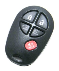 2008-2013 Toyota Highlander Hybrid 5-Button Key Fob Remote (FCC: GQ43VT20T, P/N: 89742-0W021)