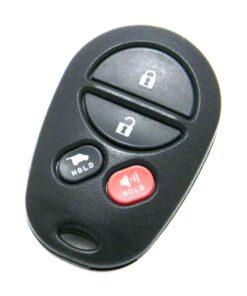 2008-2018 Toyota Sequoia 4-Button Key Fob Remote (FCC: GQ43VT20T, P/N: 89742-0C041)