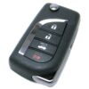 2018-2021 Toyota Camry Hybrid 4-Button Flip Key Fob Remote (FCC: HYQ12BFB, P/N: 89070-06790, 89070-33E90)