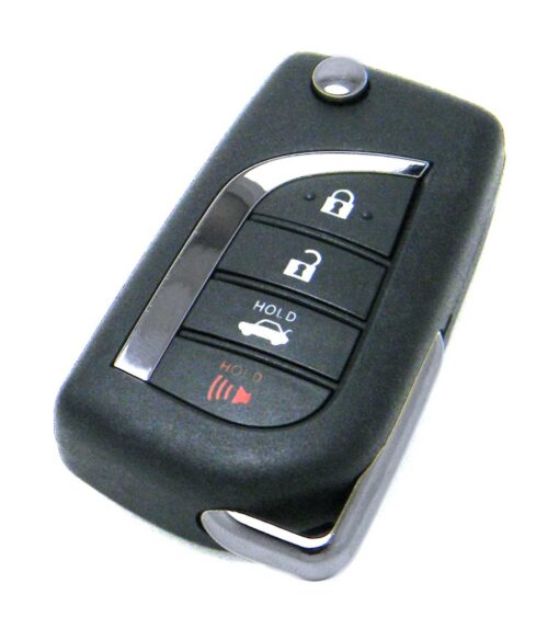 2018-2021 Toyota Camry Hybrid 4-Button Flip Key Fob Remote (FCC: HYQ12BFB, P/N: 89070-06790, 89070-33E90)