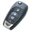 2016-2020 Chevrolet Cruze XL8 434 MHz 4-Button Flip Key Fob Remote (FCC: LXP-T004, P/N: 13514135, 13514111, 13513842)