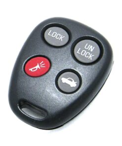 Alternative view of 1997-2000 Chevrolet Corvette 4-Button Key Fob Remote (FCC: ABO0216T, P/N: 10432147)