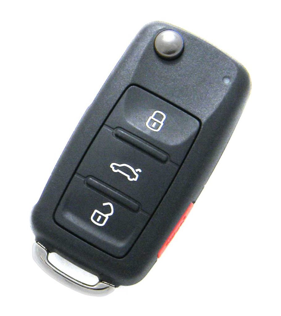 20112015 Volkswagen Tiguan 4Button Flip Key Fob Remote (NBG010180T