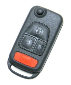 Alternative view of 1999 Mercedes Benz S320 4-Button Flip Key Fob Remote (FCC: NCZ MB1K, P/N: KPT6095)